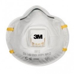 Disposable Respirator, FFP1, Valved, 3M 8812