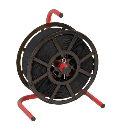STRAPPING STAND FOR PLASTIC REEL