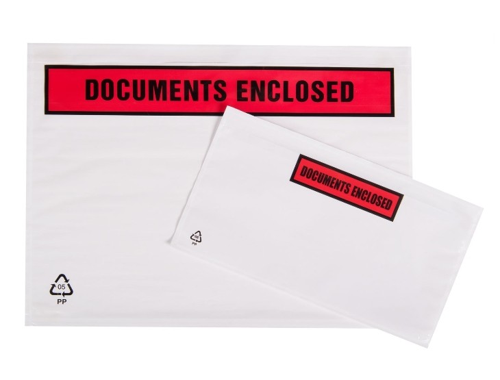 A4 PLAIN DOCS ENCLOSED 500/BOX