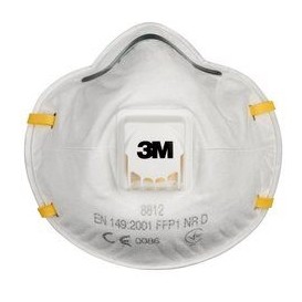 FFP1 VALVED PARTICULATE RESPIRATOR 3M 8812  240/CASE