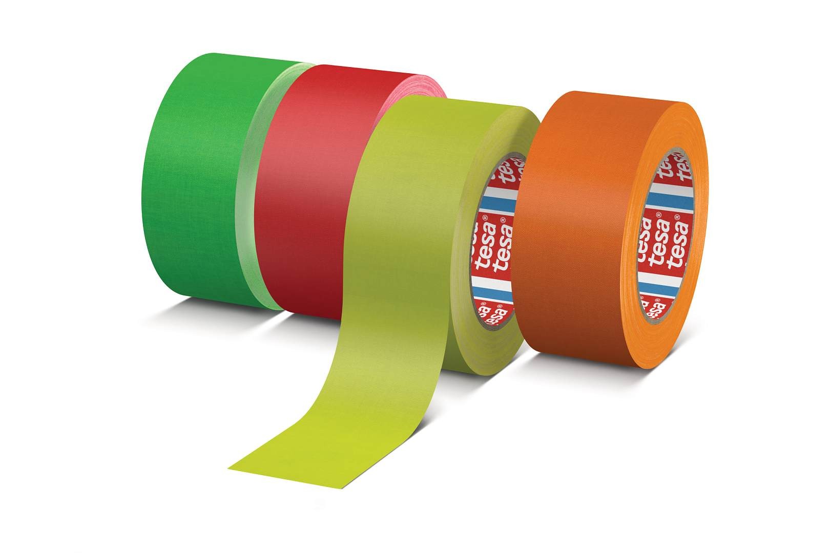 25MM X 25M NEON GREEN ACRYLIC PASTE COATED CLOTH TAPE TESA® 4671