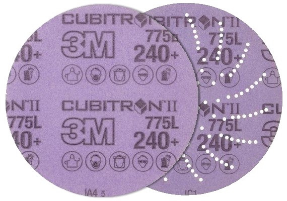 76MM HOOKIT SANDING DISC 240+ WITH HOLE 47110  3M 775L