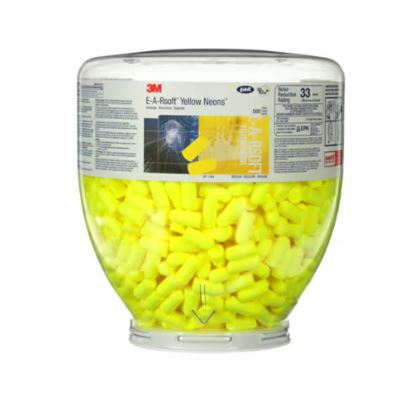 3M  EARSOFT YELLOW NEON EARPLUGS REFILL BOTTLE 500 PAIRS