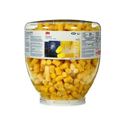 3M  E-A-R CLASSIC 28 DB EARPLUGS REFILL BOTTLE 500 PAIRS