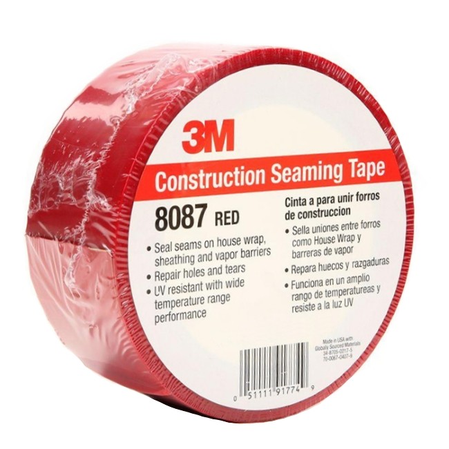 60MMX50M RED CONSTRUCTION SEAMING TAPE 8087CW