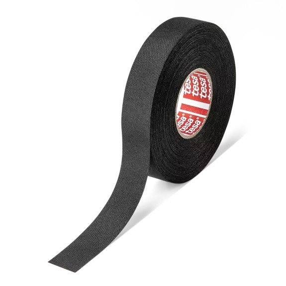9MM X 25M BLACK HIGH ABRASION CABLE HARNESS TAPE TESA® 51026