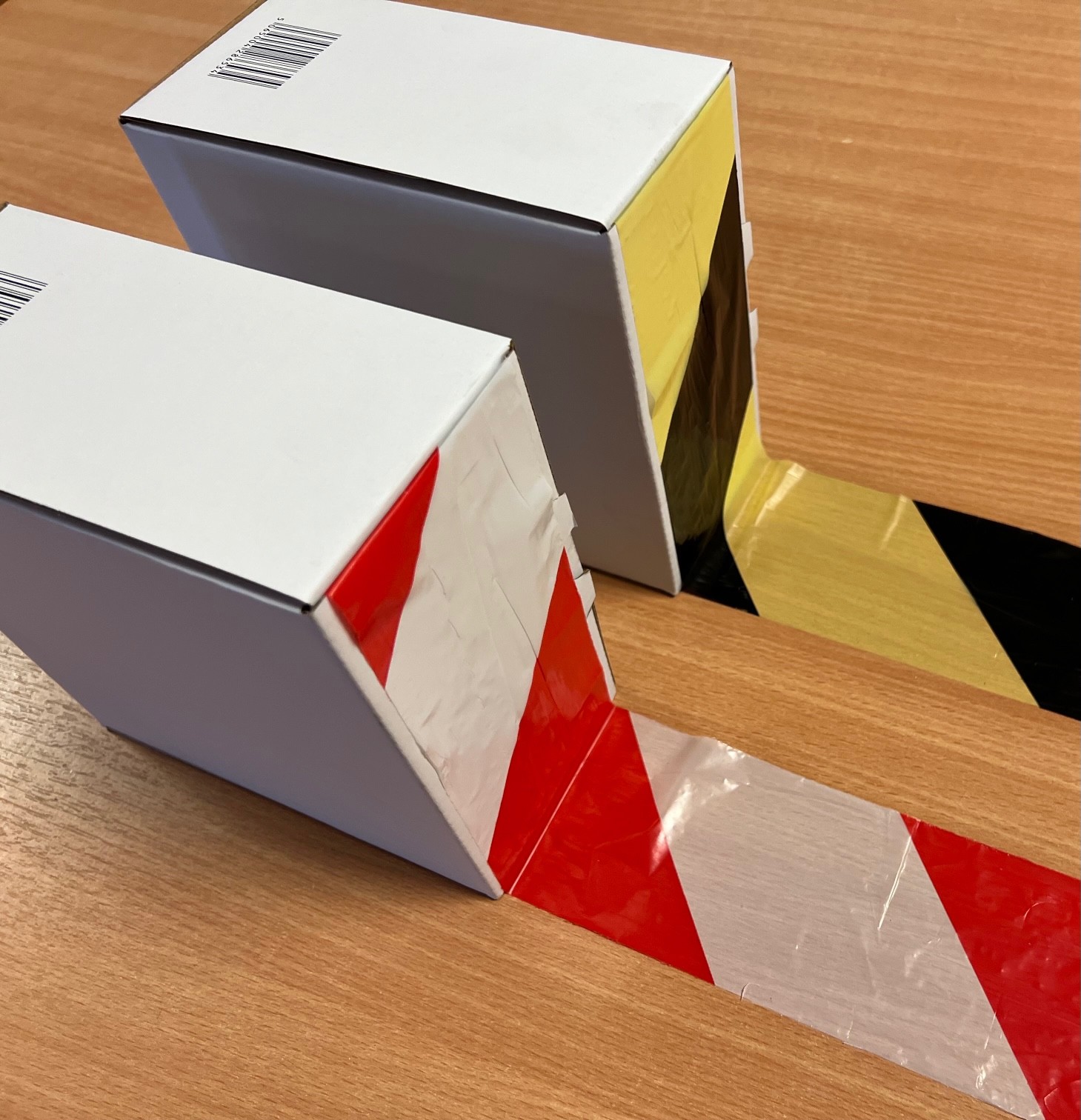 70MMX500M BLACK/YELLOW NON ADHESIVE BARRIER HAZARD TAPE