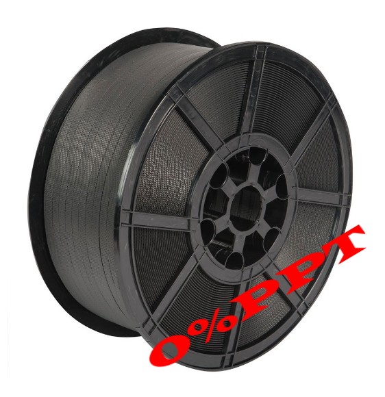 12MMX2000M  0.55MM BLACK PP STRAPPING 130KG B/S