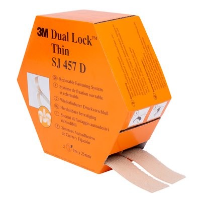 25MMX5M CLEAR DUAL LOCK TWIN PACK 3M  SJ457D