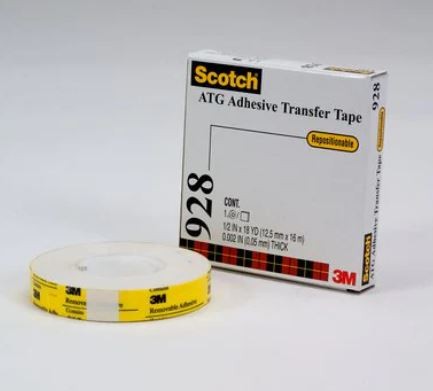 12MMX16.5M TRANSFER TAPE 3M 928
