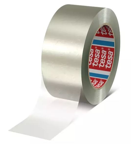 50MM X 66M  CLEAR 90% RECYCLED PET BACKING PACKAGING TAPE TESA® 60412