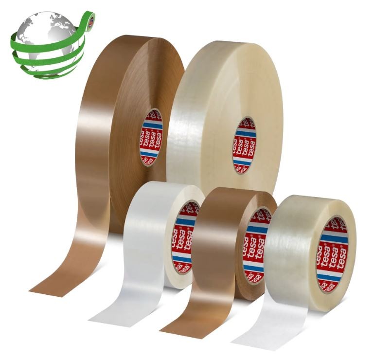 50MM X 132M  BROWN 60% RECYCLED PET BACKING PACKAGING TAPE TESA® 60418