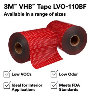 12MMX1.1MMX33M  3M LVO-110BF VHB TAPE