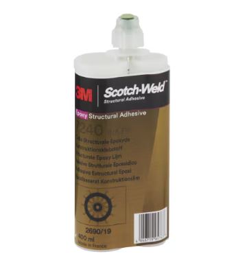 400ML SCOTCH-WELD BLACK EPOXY ADHESIVE PART B/A 3M 7240 FR
