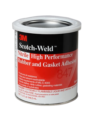 1 LITRE HIGH PERF RUBBER & GASKET ADHESIVE 3M 847