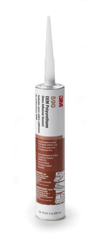 310ML BLACK POLYURETHANE GLASS ADHESIVE SEALANT 3M 590  12 EACH / CASE